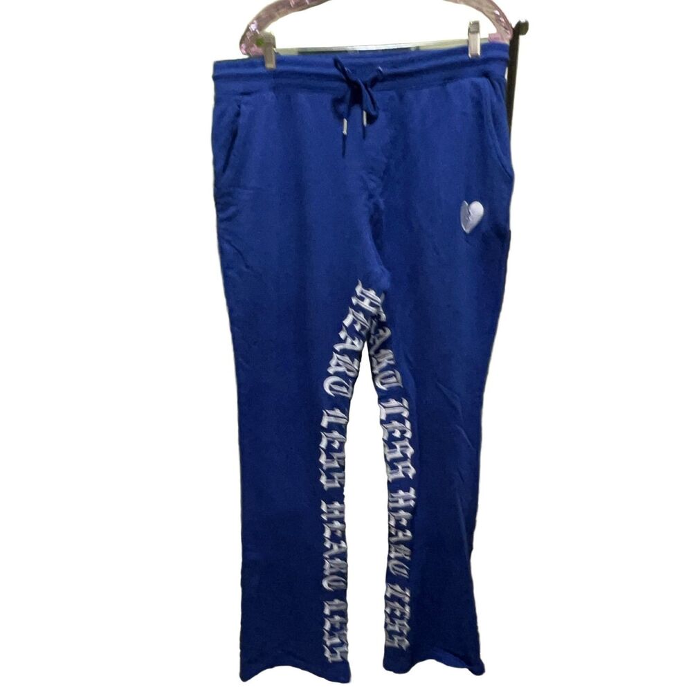 Focus Jeans Heartless Sweatpants Men's Blue 2XL Drawstring Cotton Pockets